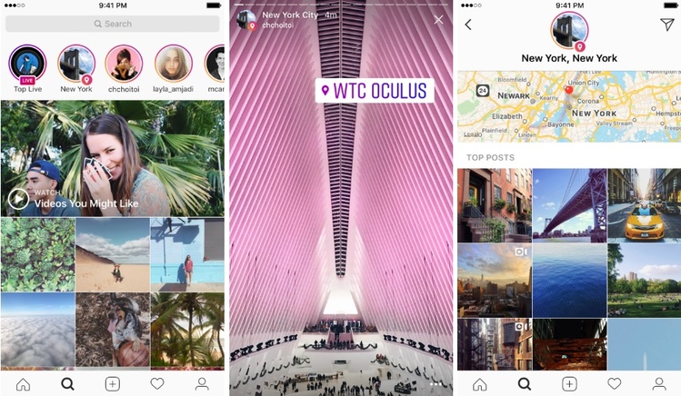 Instagram запускает сервис Story Search для хэштегов и местоположений